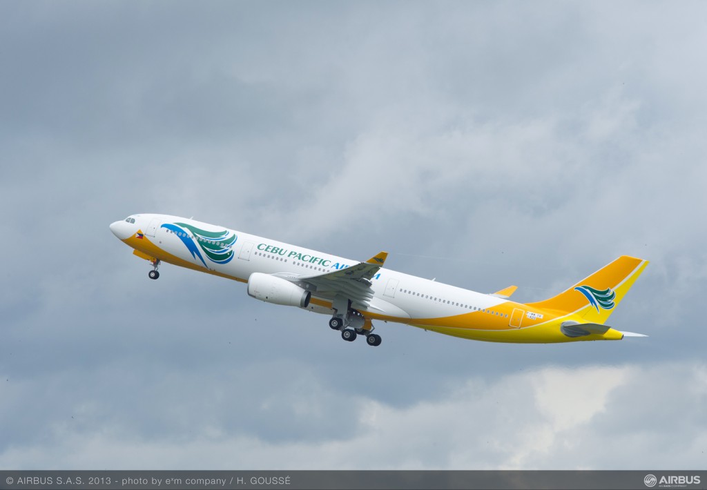 Cebu Pacific took delivery of the first of three Airbus A330 aircraft 
