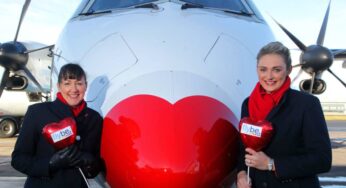 Flybe designated one of its Bombardier Q400 aircraft as official ‘Love Plane’ to celebrate Valentine’s Day