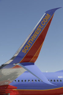 Southwest Airlines takes delivery of its first 737-800 with Split Scimitar Winglets.