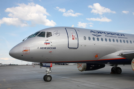 Aeroflot welcomes its ninth full-specification Sukhoi Superjet 100