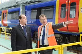 Rail Minister and Wimbledon MP Stephen Hammond unveiled major new investment in one of UK's busiest rail maintenance depots the Wimbledon depot
