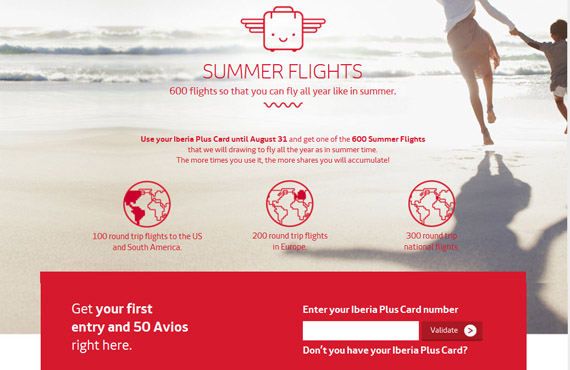 Iberia launched "Summer flights" competition for its Frequent Flyer programme members