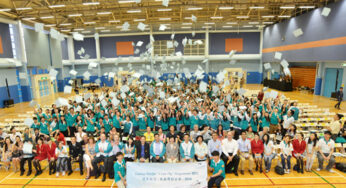 500 underprivileged young people celebrated their graduation from the Cathay Pacific “I Can Fly” Programme 2014 at Kowloon Park