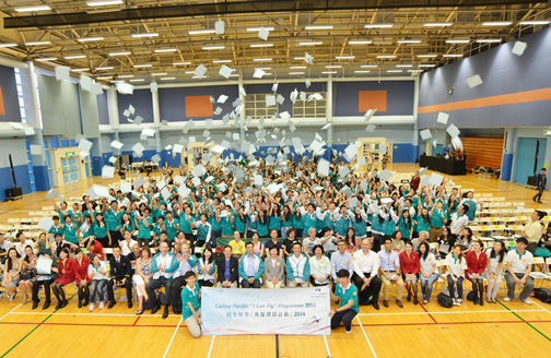 500 members threw their graduation hats in the air and marked the completion of the sixth “I Can Fly” Programme.