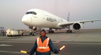 Airbus A350XWB made its African debut at O.R. Tambo International Airport