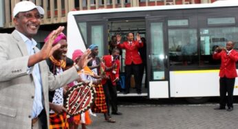 Kenya Airways takes delivery of 3 airside transfer buses as part of its customer experience enhancement program