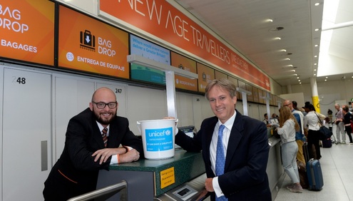 easyJet invited Henry Smith MP for Crawley to London Gatwick airport to hear about the airline’s Change for Good onboard collections 