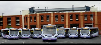 FirstGroup launches eight brand new state-of-the-art buses on services operating in Worcester, England