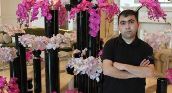 Four Seasons Hotel Baku florist Bayram Nasradullayev wins Prix Villégiature Award for Best Hotel Floral Arrangement in Europe