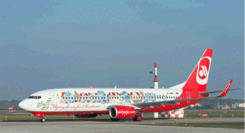 airberlin’s Boeing 737-800 bearing the code D-ABML entered into service as the 2014 Christmas aircraft