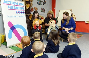 George Best Belfast City Airport Community Fund project Action on Hearing Loss raises awareness of hearing loss and promote various forms of visual communication in schools and youth groups 
