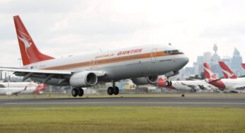 Qantas Airways fleet’s newest addition touched down on Australian soil bearing the name of trailblazing former CEO James Strong