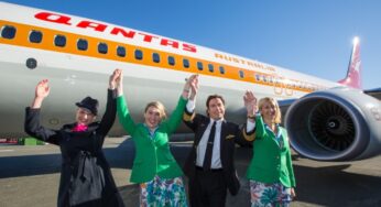 Qantas unveiled its first ever “retro” inspired livery on one of its brand new Boeing 737 aircraft