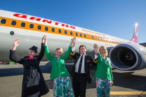 Qantas unveiled its first ever “retro” inspired livery on one of its brand new Boeing 737 aircraft 