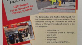 The City of Chicago Department of Aviation to host aviation and construction job fair on December 4, 2014