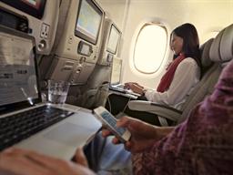 Emirates announced more than 200,000 passengers have used its free onboard Wi-Fi since October this year 