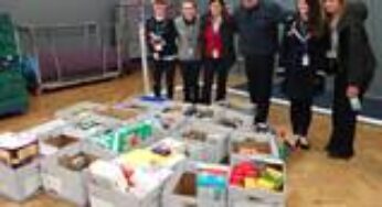 Liverpool John Lennon Airport employees donate food, groceries, and basic toiletries to Liverpool foodbank