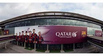 Qatar Airways renewed the branding that covers FC Barcelona’s stadium, Camp Nou