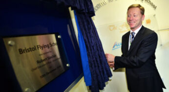 The Bristol Flying School officially opened at Bristol Airport