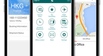 Cathay Pacific Airways launched new cargo mobile application that offers cargo customers greater convenience when tracking shipments