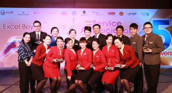 Cathay Pacific Airways received seven honours at the Customer Service Excellence Awards 2014 by the Hong Kong Association for Customer Service Excellence (HKACE)