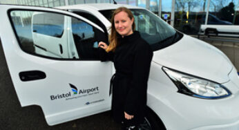 TravelWest helped Bristol Airport purchase new 100 per cent electric powered vehicle for its in-house IT team