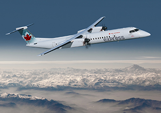 Bombardier Q400 NextGen aircraft in Air Canada Express’ livery