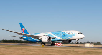 Christchurch Airport: China Southern Airlines’ B787 Dreamliner returns with its first summer charter flights arriving on February 15