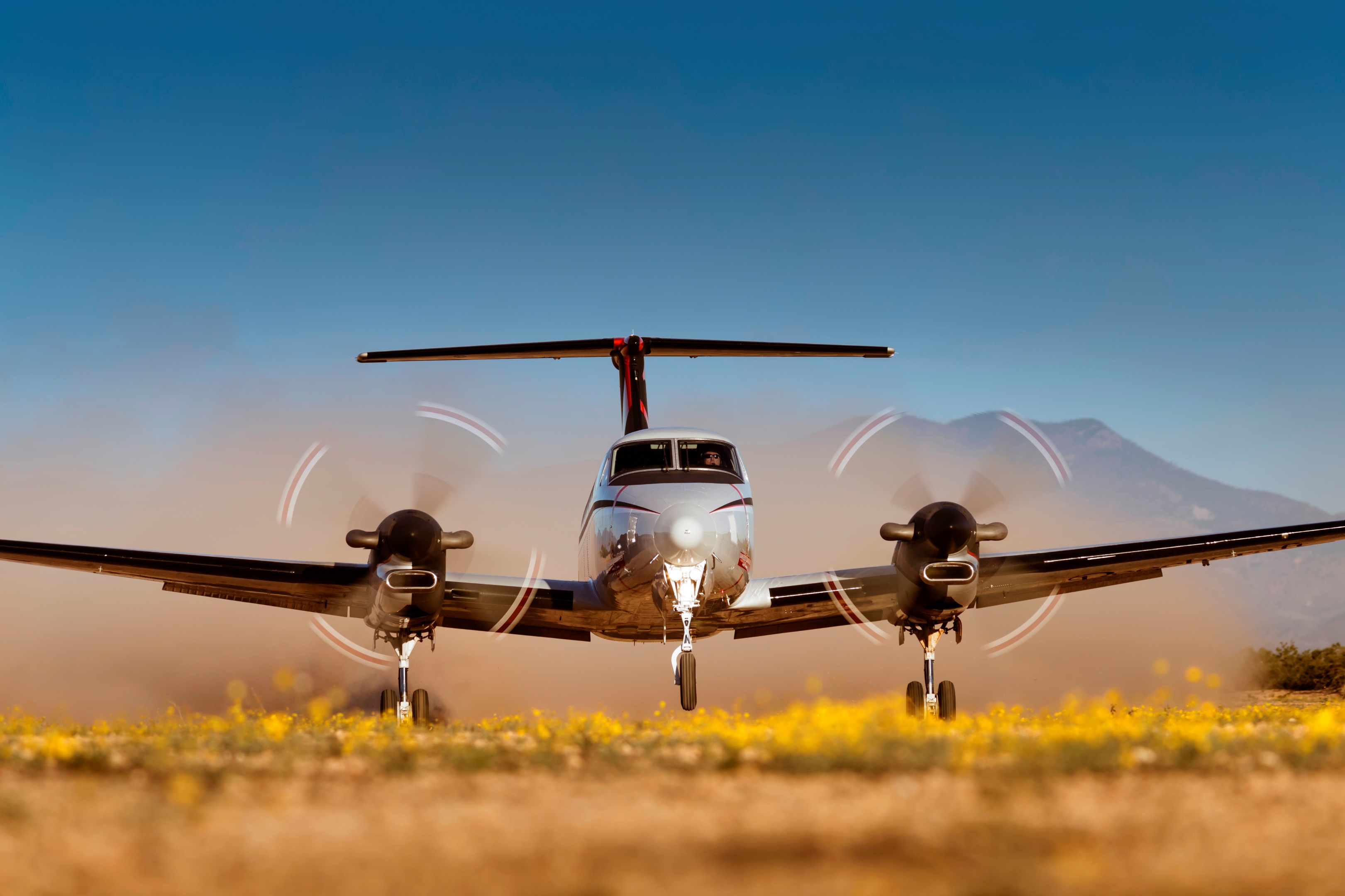 Textron Aviation Inc. displays special missions-configured Beechcraft King Air 350ER at Aero India’s biennial event in Bengaluru, Feb. 18-22