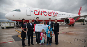 airberlin has taken its 80th million guest to Palma de Mallorca