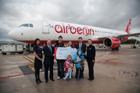 airberlin has taken its 80th million guest to Palma de Mallorca 