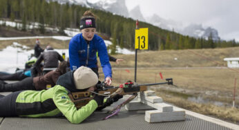 Travel Alberta: Visitors can follow in the footsteps of world class athletes with Tourism Canmore Kananaskis’ new Learn to be a Biathlete program at The Canmore Nordic Centre