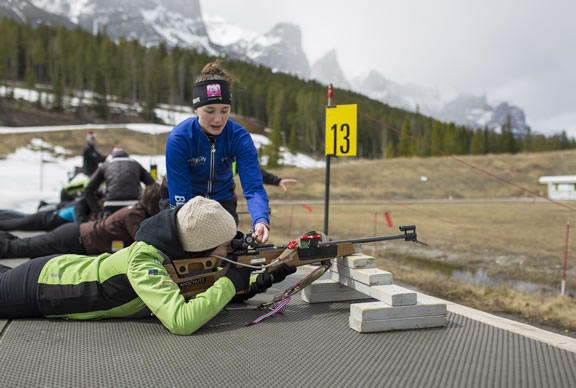 Travel Alberta: Visitors can follow in the footsteps of world class athletes with Tourism Canmore Kananaskis’ new Learn to be a Biathlete program at The Canmore Nordic Centre 