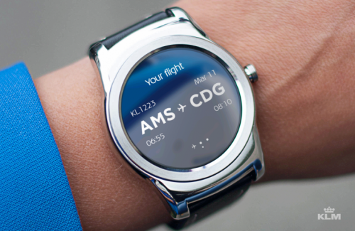 KLM Royal Dutch Airlines to provide passengers with specific trip information with its new Android Smartwatch App 