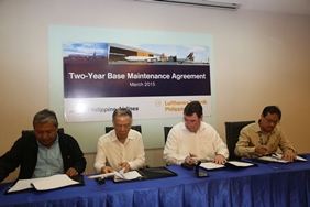 Philippine Airlines (PAL) awarded its two-year base maintenance services for its Airbus fleet to Lufthansa Technik Philippines, Inc. (LTP) 