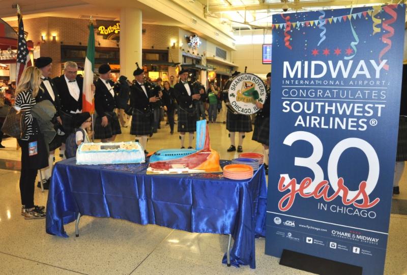 Southwest Airlines marks its 30th year at Midway International Airport 