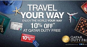 Qatar Duty Free: UnionPay cardholders will benefit from 10% discount when they shop at QDF in Hamad International Airport