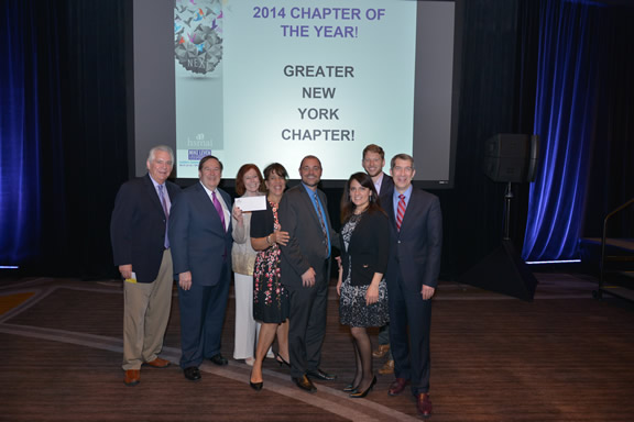 The HSMAI Greater New York Chapter named HSMAI 2014 Chapter of the Year at HSMAI’s annual Mike Leven Leadership Conference in Dallas