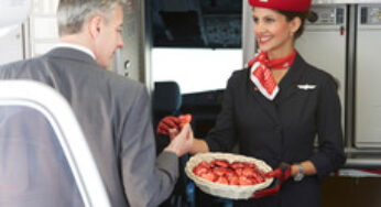 airberlin guests on short and medium-haul flights to receive the new chocolate heart by Lindt from 8 April