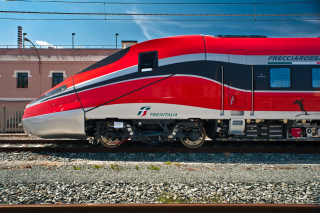 The V300ZEFIRO very high speed train, known as the Frecciarossa 1000 in Italy.