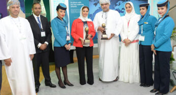 ‘Middle East’s Leading Airline – Business Class’ and ‘Middle East’s Leading Airline – Economy Class’ awards for Oman Air at World Travel Awards Middle East 2015