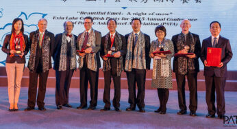 PATA honoured industry leaders for their contributions to the travel and tourism industry at the PATA Annual Summit 2015 Welcome Dinner