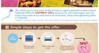 Japan Airlines announced the continuation of Hokkaido Campaign on its overseas website jal.com covering 26 regions