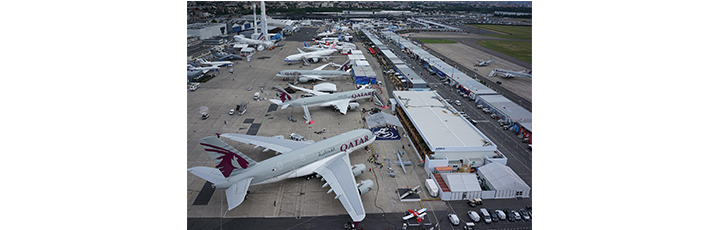 Qatar Airways featured pride of place at the Paris Air Show 2015, which attracted over 200,000 visitors