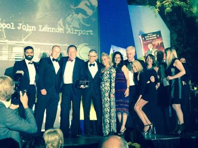 Management from LJLA collecting their award