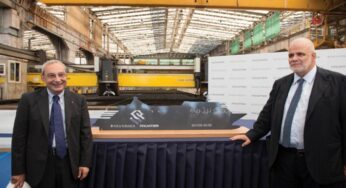 Silversea Cruises celebrated the start of construction of Silver Muse with the cutting of first steel at Fincantieri’s Sestri Ponente shipyard in Genoa, Italy