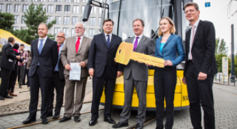 Bombardier Transportation handed over the 100th FLEXITY tram for Berlin