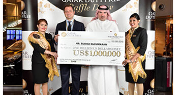 Sudish Sukumaran won US$1million in popular Qatar Duty Free Millionaire Draw