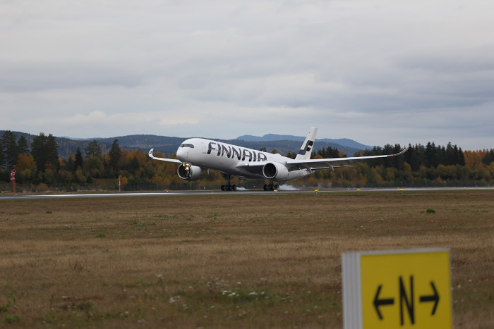Finnair's Airbus A350 XWB marks first-ever visit to Norway at Oslo Airport 