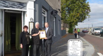 River House restaurant the first standalone restaurant in Inverness city centre to receive VisitScotland Taste Our Best award